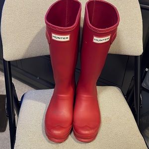 Hunter rain boots, size 36, UK3, US 5G